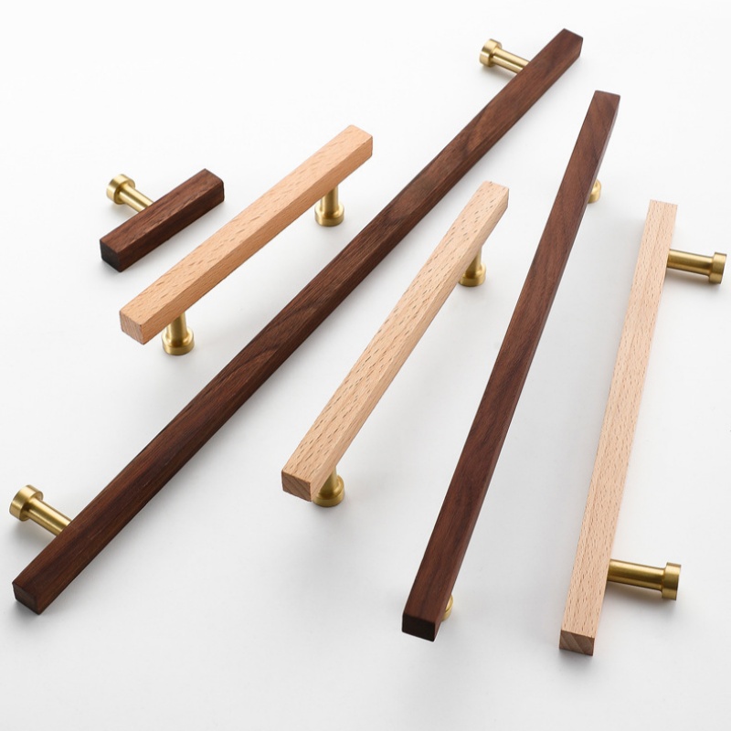 Woodworking In Japanese - Solid Brass Beech Walnut Wood Wardrobe