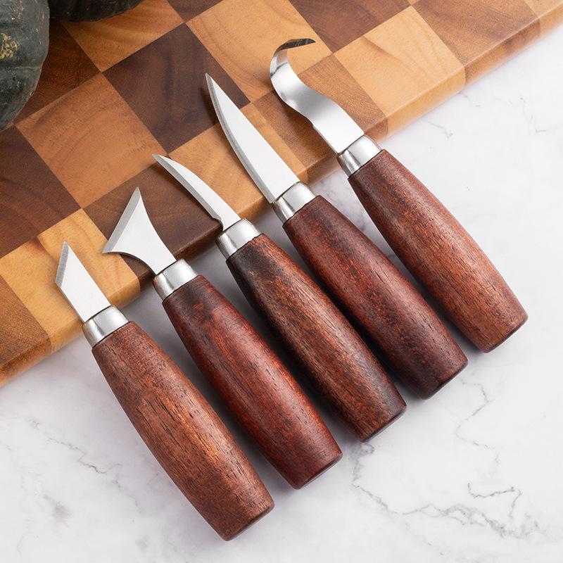 Woodworking Hand Tools - 5 Pcs Wood Carving Chisel Set