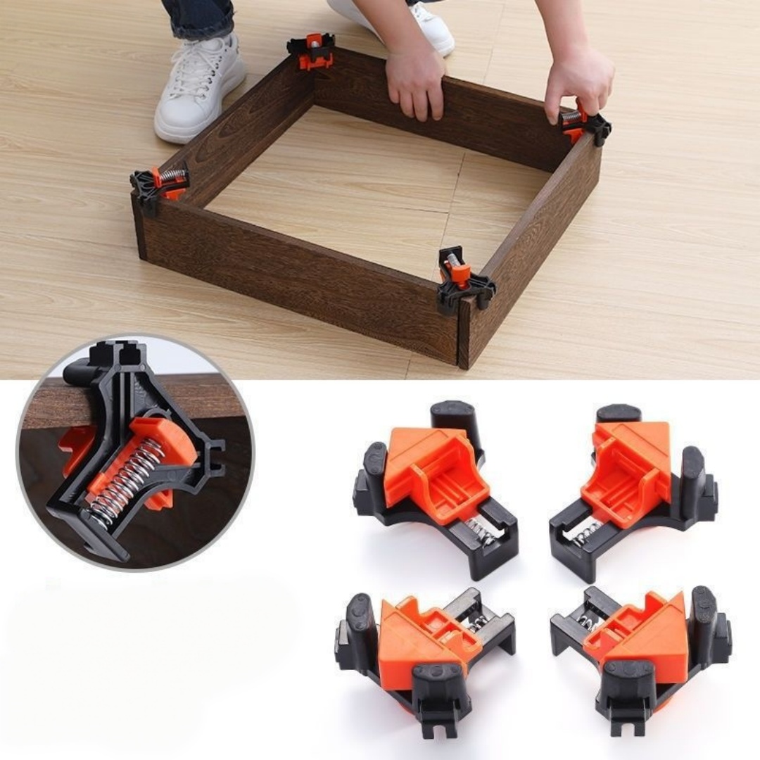 Woodworking Hand Tools - 4pcs 90° Right Angle Clamp Fixing