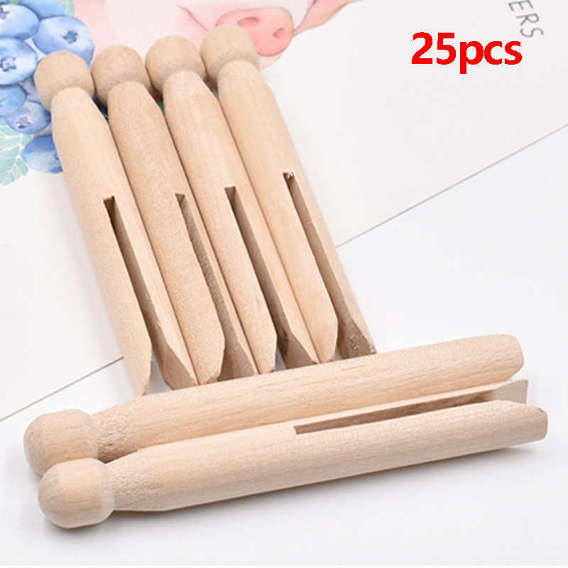 Woodworking Z Clips - 25pcs 11cm Wood Dolly Peg Wood