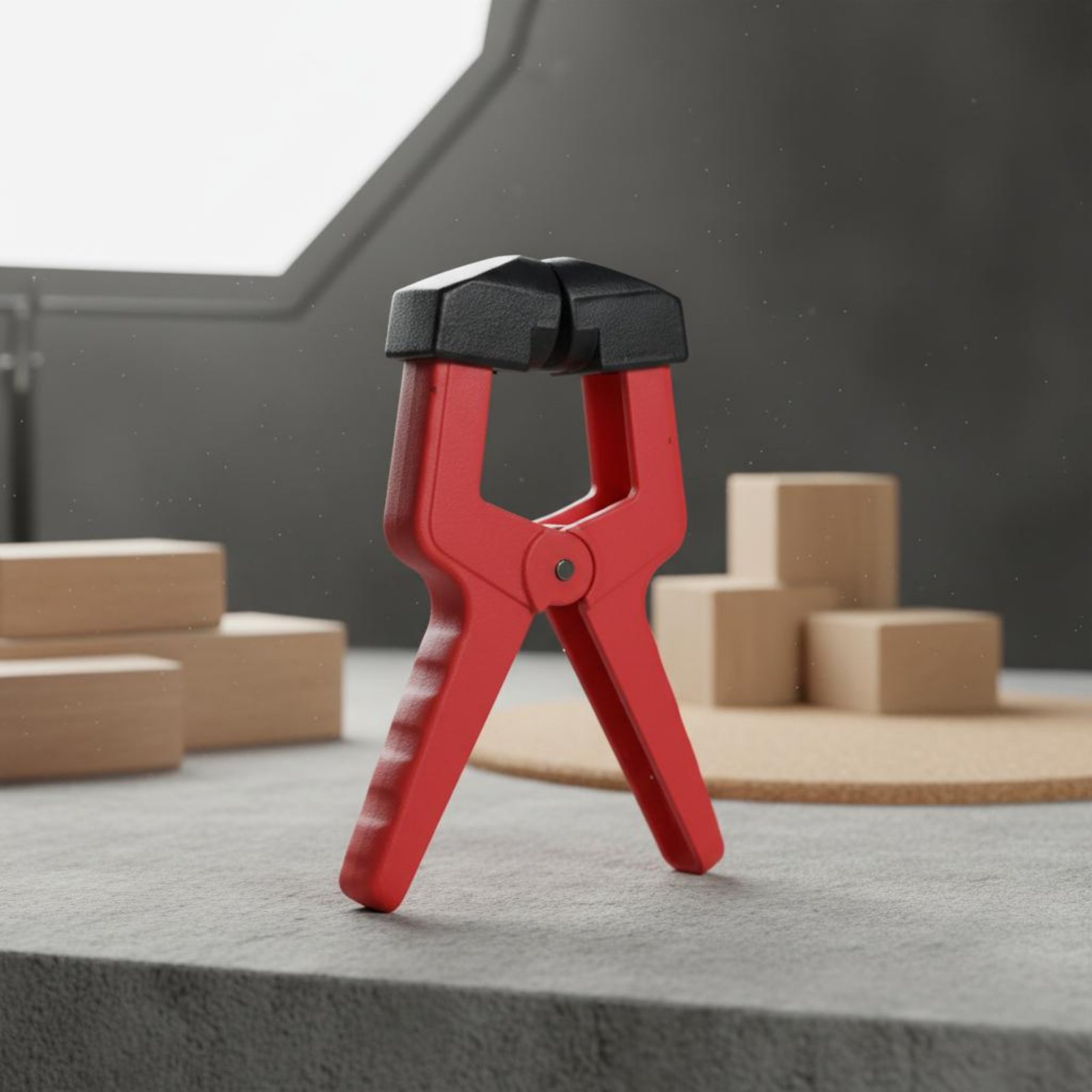 Triangular Clamp Clamp Red Col - Woodworking Hand Tools ulasan dan harga