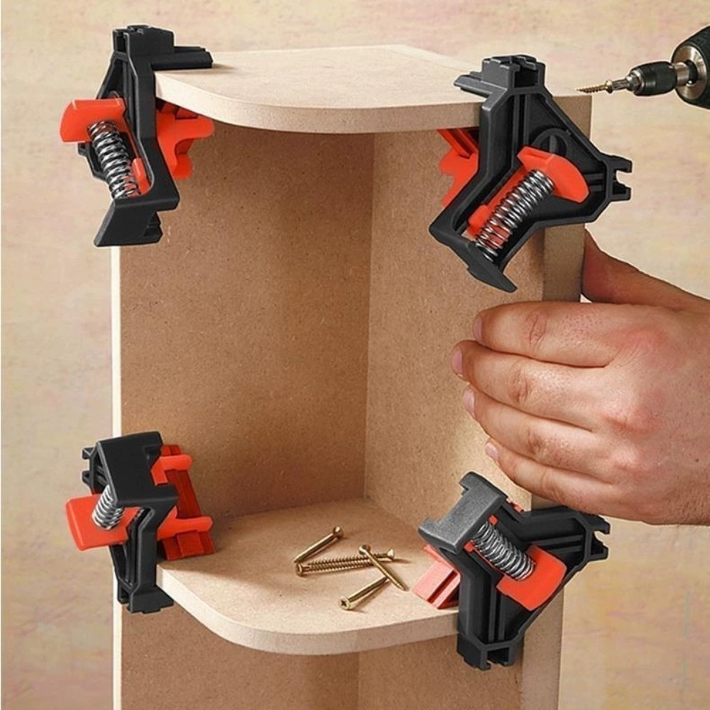 4pcs 90° Right Angle Clamp Fix - Woodworking Hand Tools ulasan dan harga