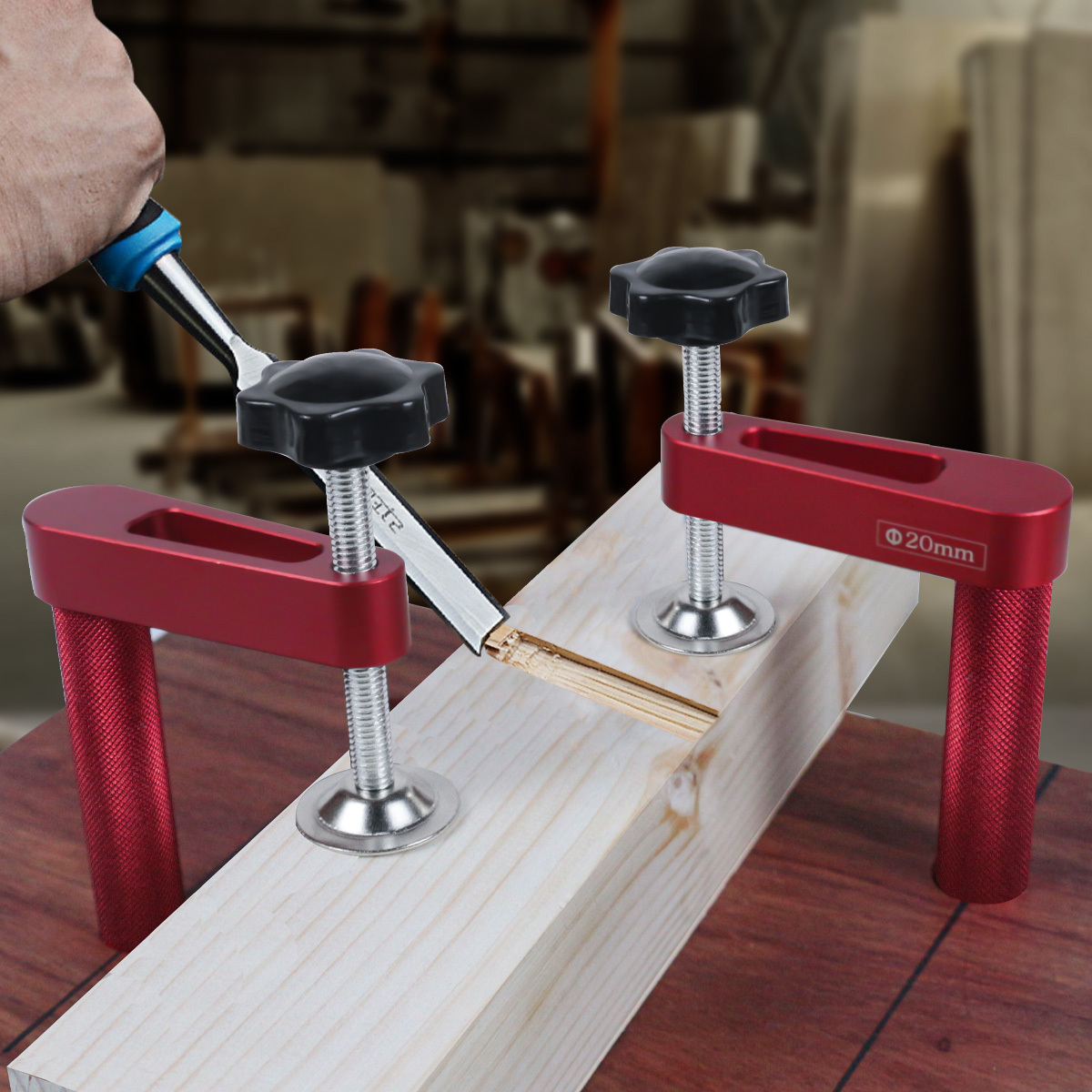 1pc 19mm/20mm Dog Hole Clamp W - Woodworking Z Clips ulasan dan harga
