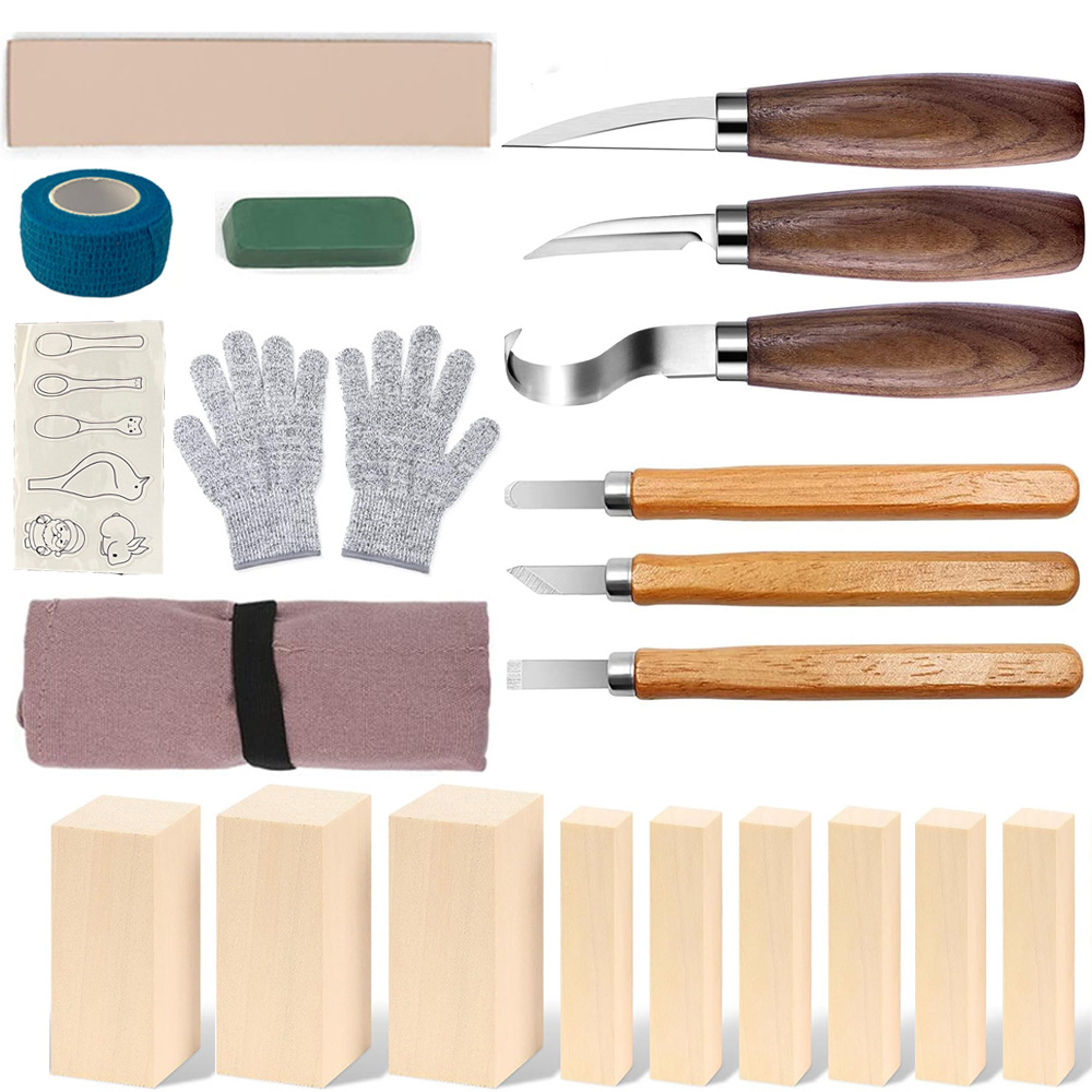 Carving Knife Gift Box Set 21- - Woodworking Knives ulasan dan harga