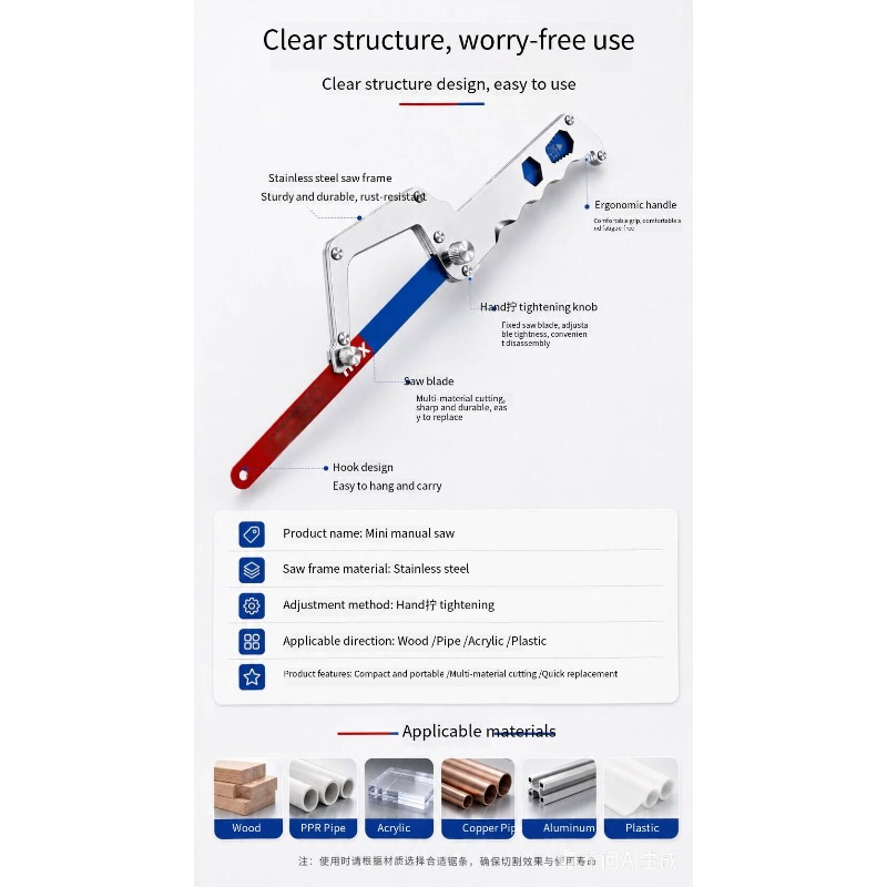 Flexible Heavy Duty Mini Hacks - Woodworking Hand Tools ulasan dan harga