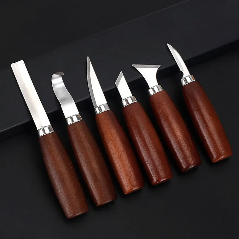 6pcs Tools Set for Wood Carvin - Woodworking Knives ulasan dan harga