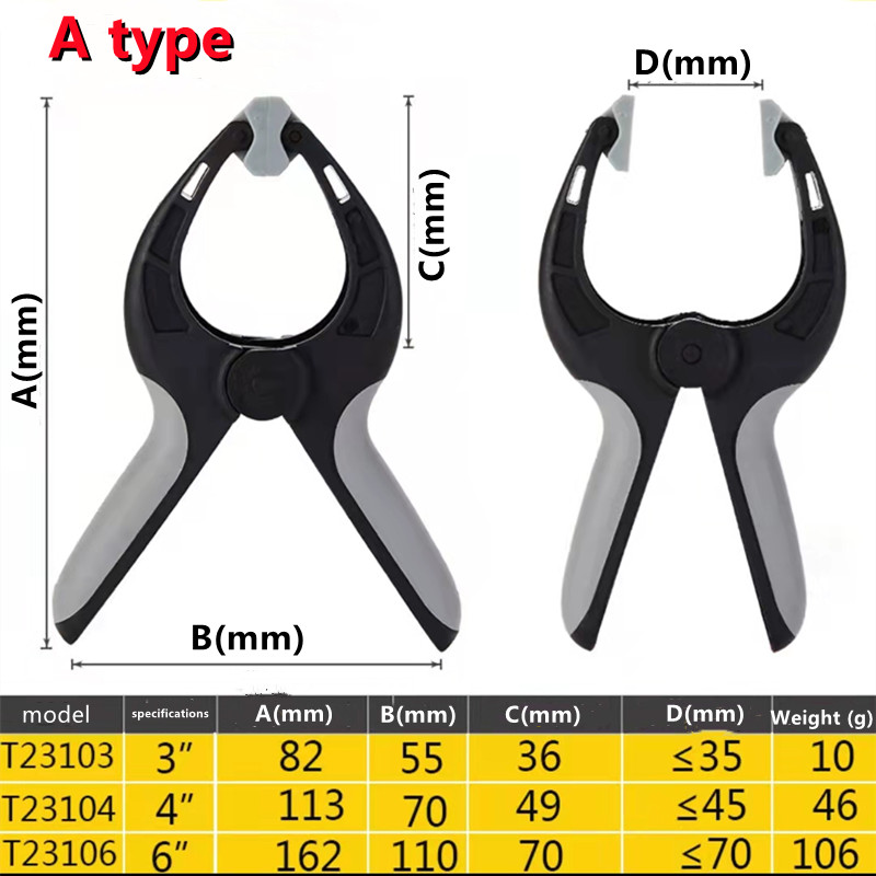 3/4/6/9Inch Spring Clamps DIY  - Woodworking Z Clips ulasan dan harga